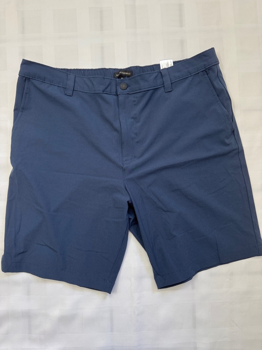 Banana Republic Men's Navy Flat-Front Performance Shorts